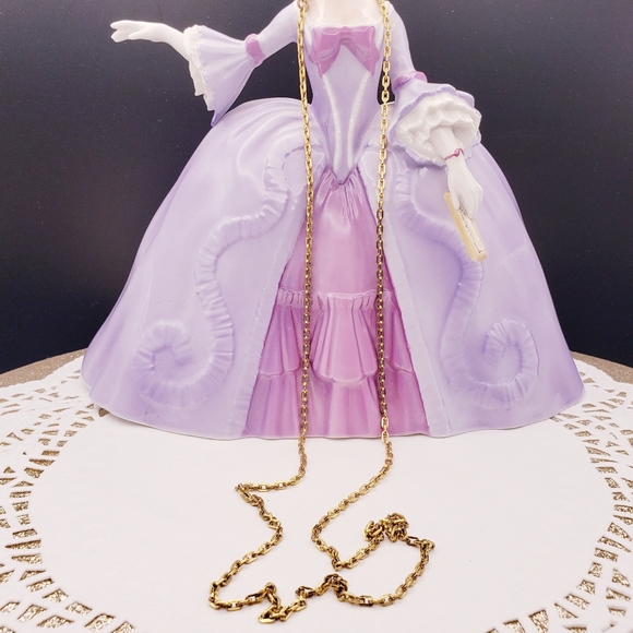 Vintage Long Freirich Small Boxy Necklace Chain - Picture 1 of 7